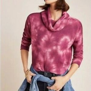 Anthropologie Maeve Women's Size M Tie Dye Thermal Long sleeve Pullover Top